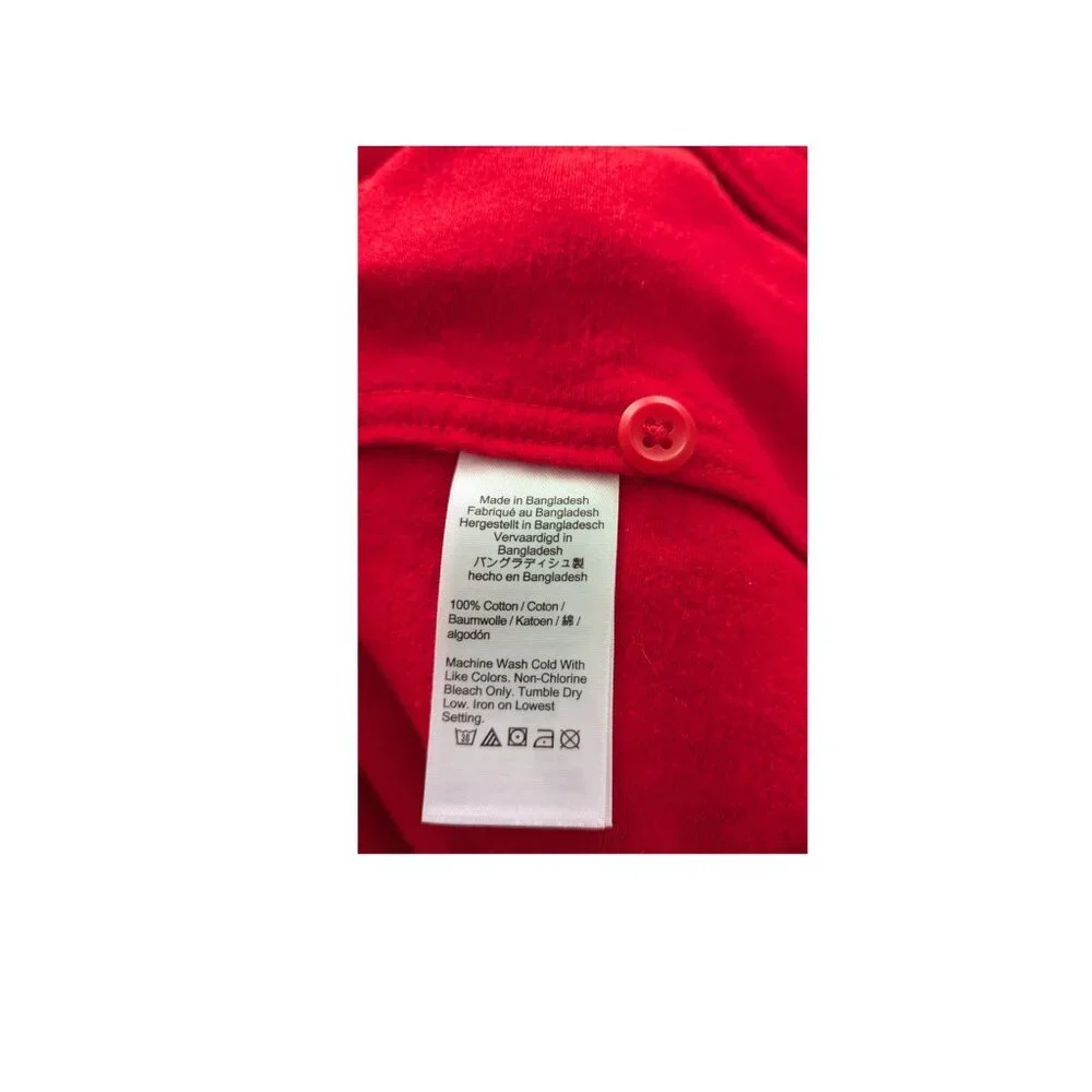J.Crew Heavyweight Chamois Workshirt Shacket Red Men’s Medium